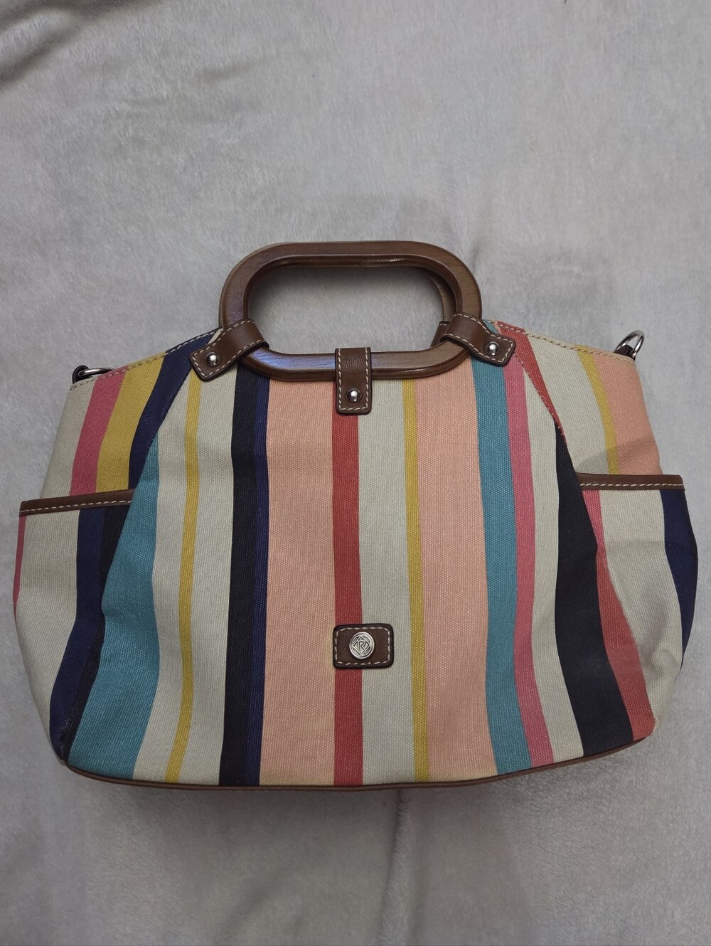 Relic Bag with Wood Handles Nwot